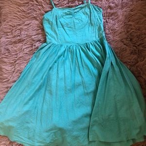 Polka dot Blue vintage inspired dress